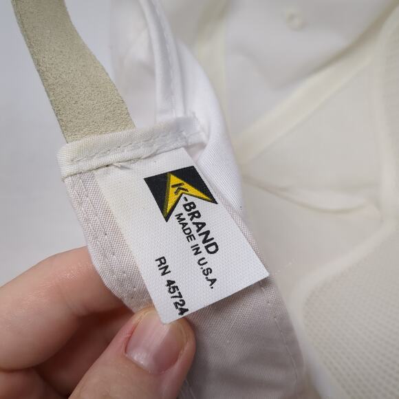 AGP Slideback Rope Hat Solid White One Size Embroidered Adjustable Vintage USA - Picture 9 of 9